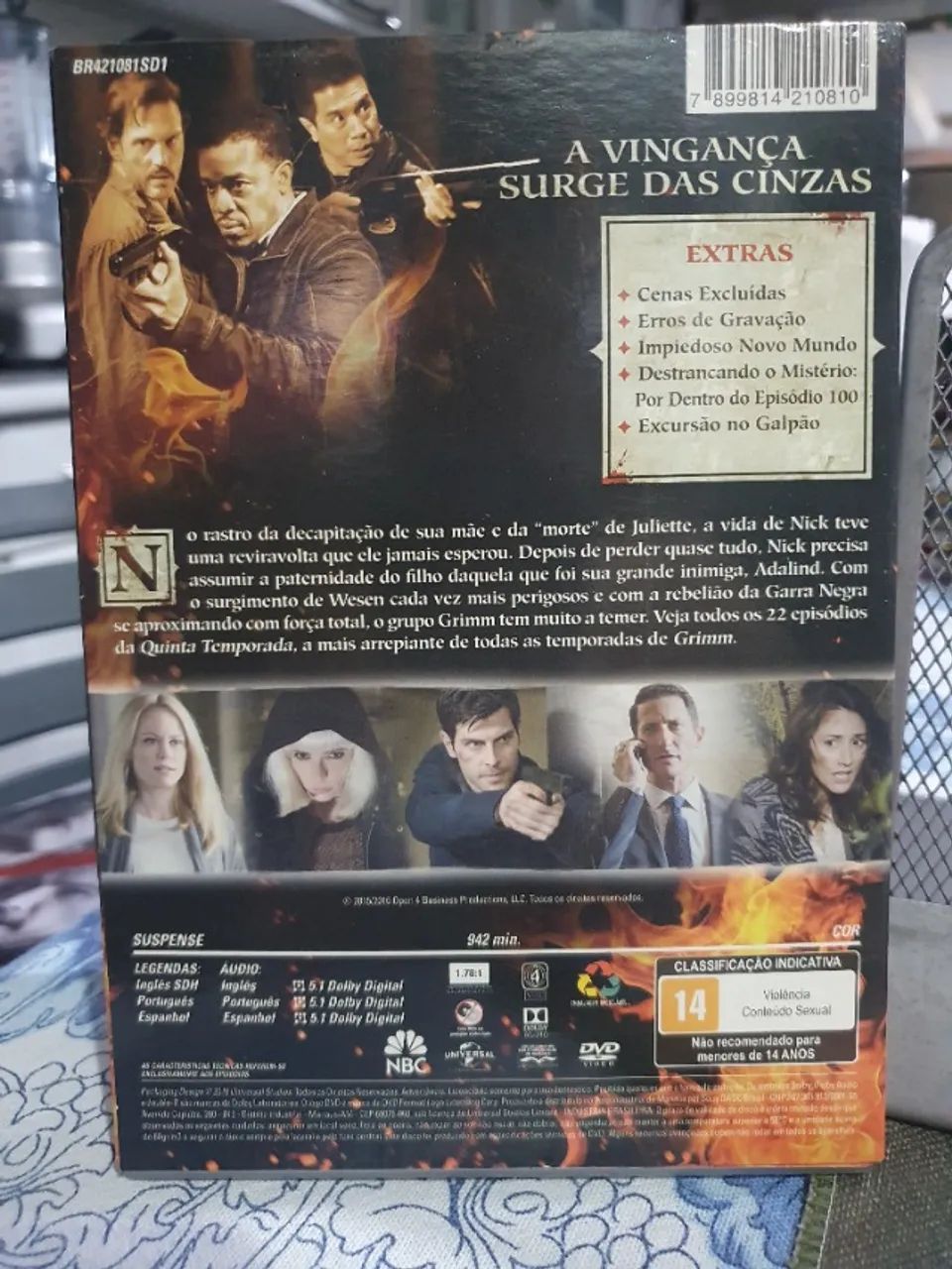 DVD Grimm - 5ª Temporada Original com luva (5 discos) - Foto 2