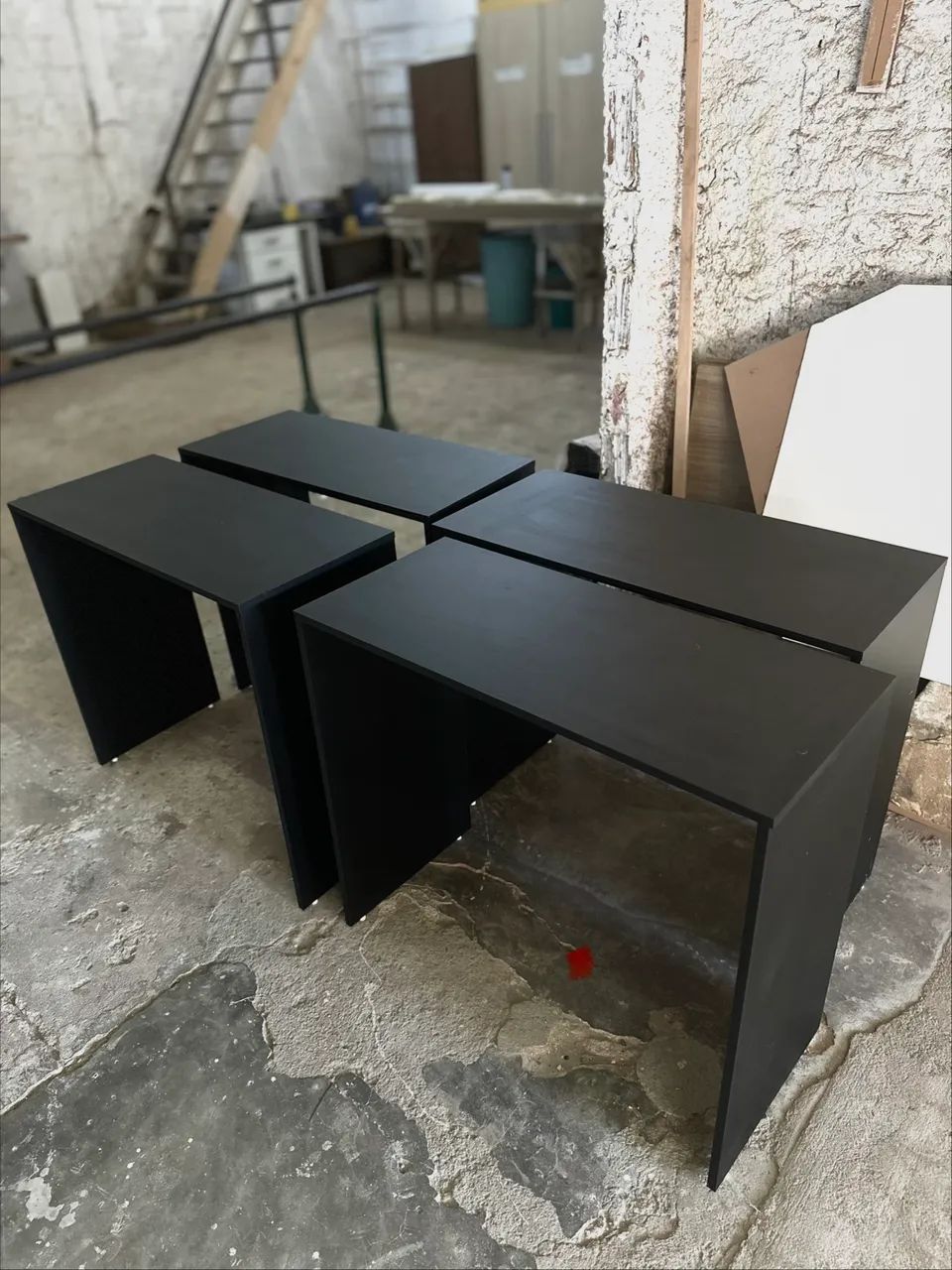 BLACK OFFICE DESK, 100% MDF, READY FOR IMMEDIATE DELIVERY