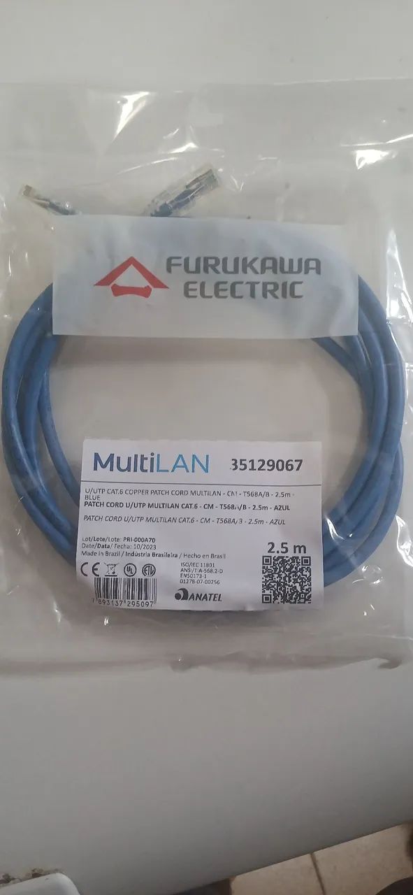 Cabo cat6 Furukawa Multi Lan