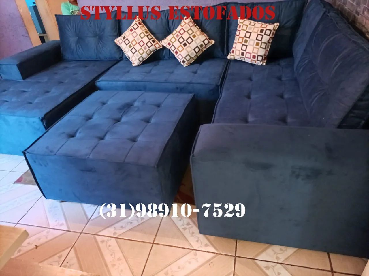 Sofá de canto novo
