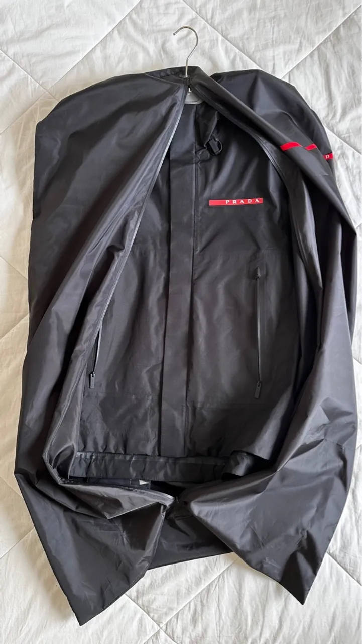 Jaqueta Prada Extreme-Tex Linea Rossa Black Windbreaker Hardshell Esqui
