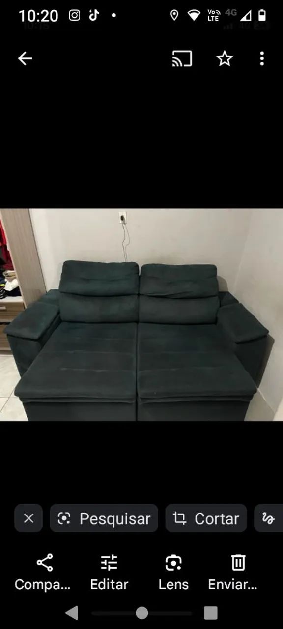 Sofá de Canto 3 lugares