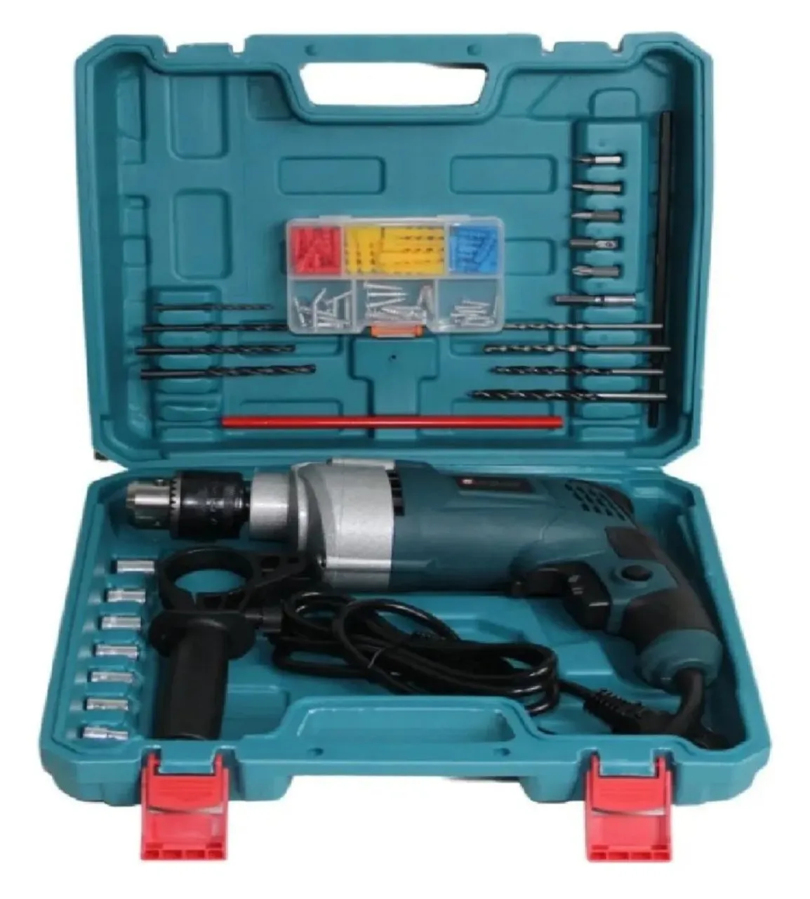 Furadeira De Impacto 1000w Parafusadeira 13mm 28 Pçs Com Maleta (220, Volts)