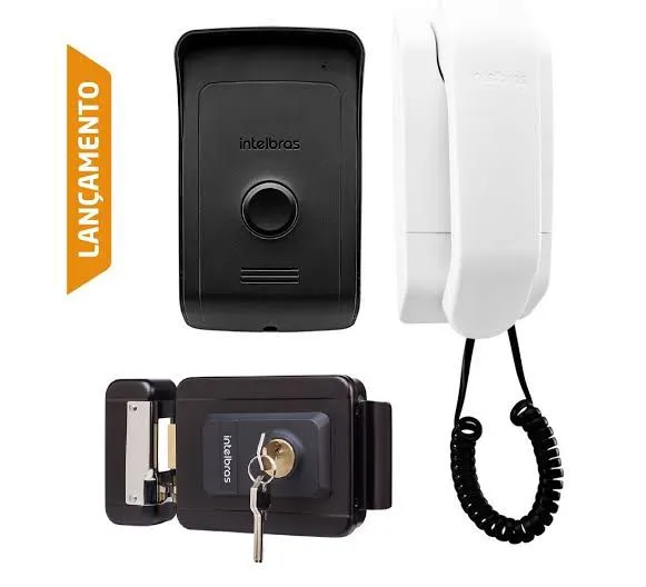 Interfones e fechadura eletrônica