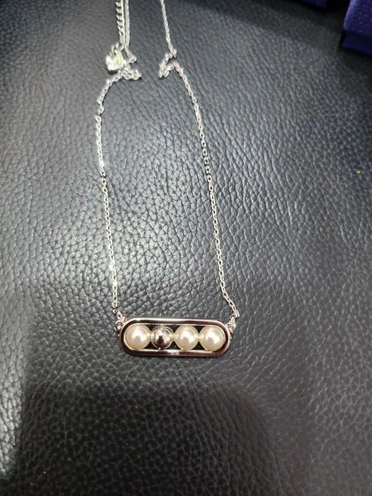 Colar prata e perola swarovski  - Foto 2