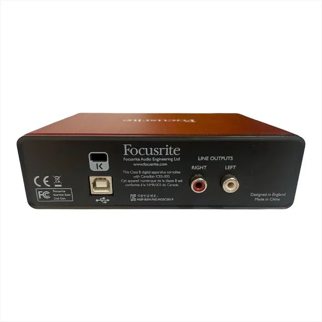 Interface de Audio Focusrite Scarlett Solo - Microfones e