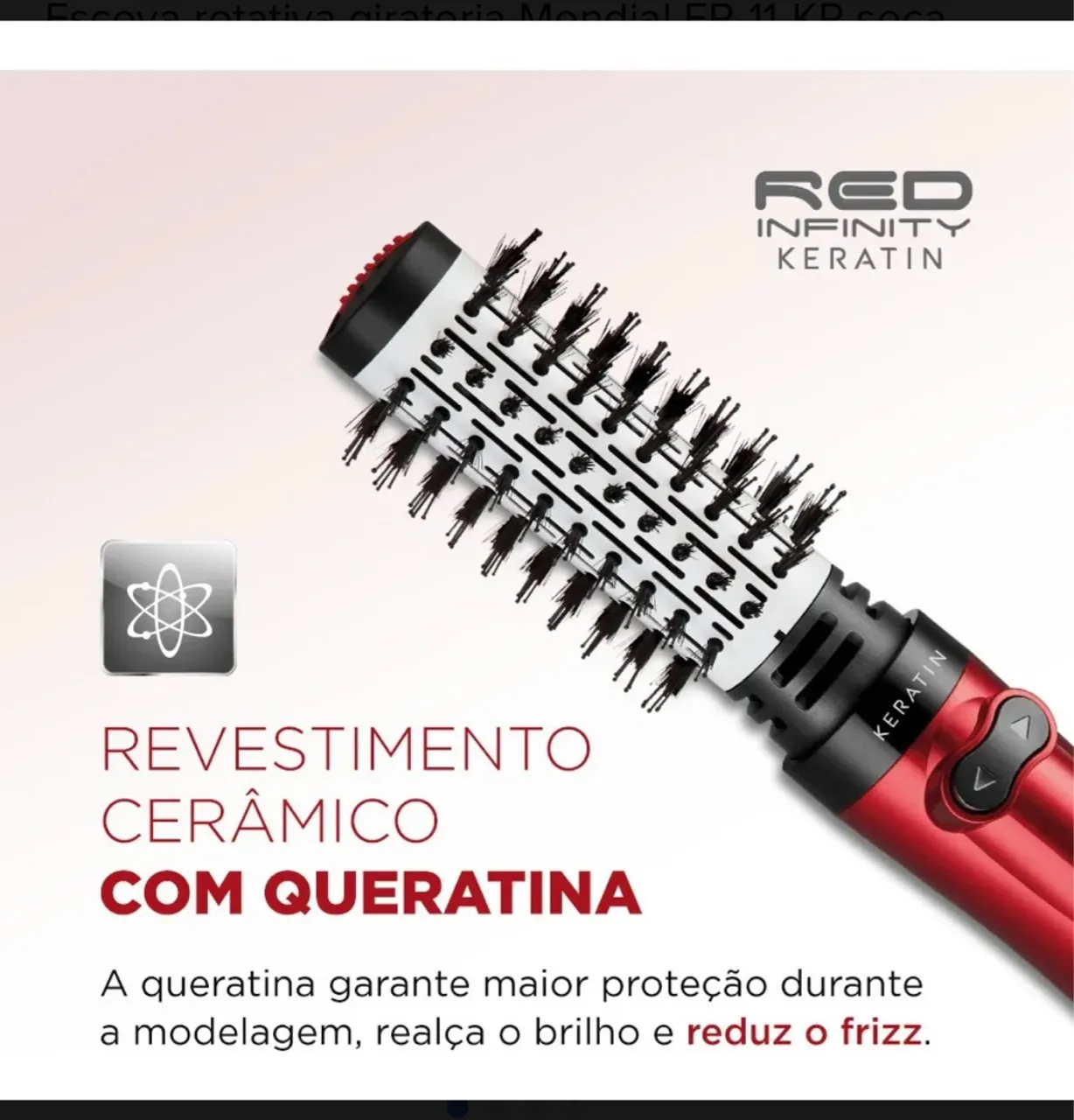 Escova Rotativa Mondial Red Infinity Keratin