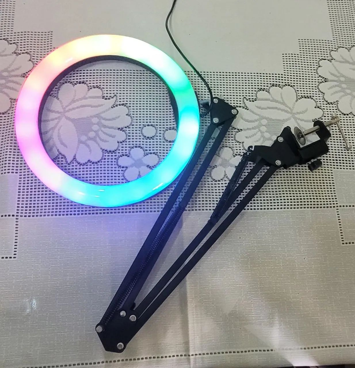 Ring Light RGB com suporte ajustável 