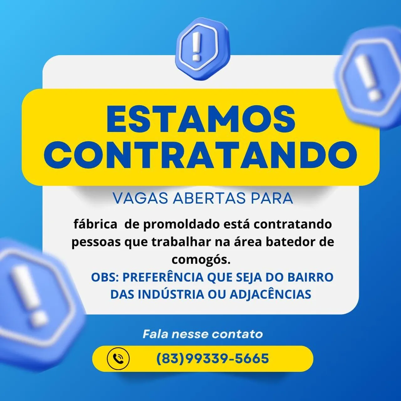 Estamos contratando