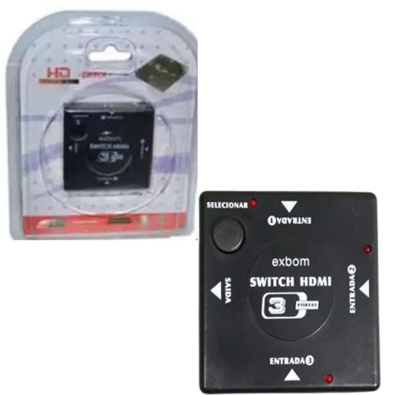 Switch HDMI 3 Portas Exbom