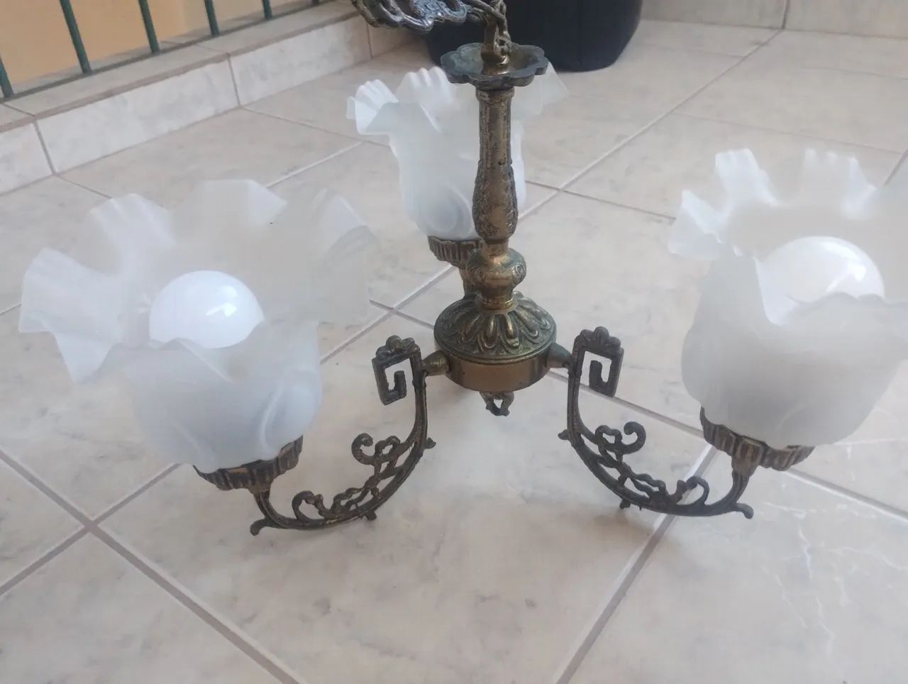 Lustre de Cristal 3 Luzes - Foto 6