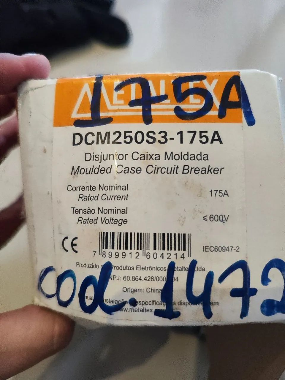 Disjuntor Caixa Moldada 175A - Foto 3