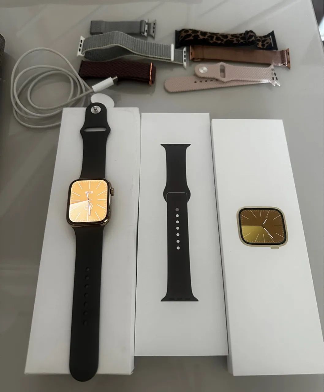 Apple Watch Series 9 raridade em titânio gps+celular 