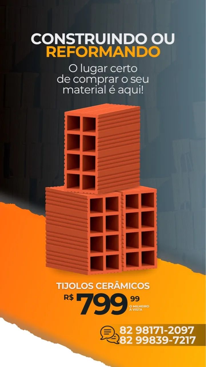 Tijolos Promocão (diretamente da fábrica)