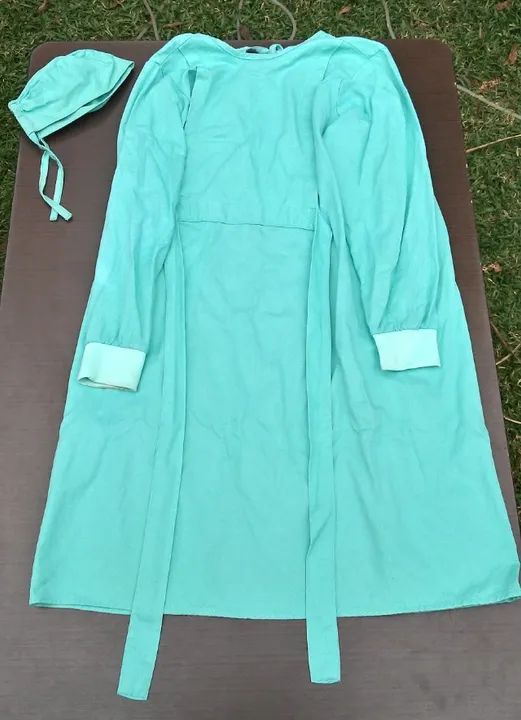 Pijama cirúrgico e avental cirúrgico masculino - tamanho m - veterinário - Foto 2