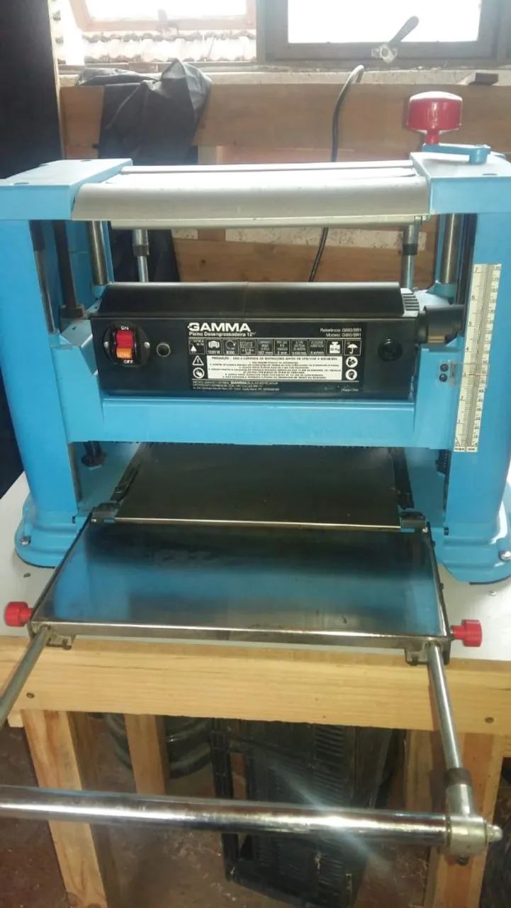 Plaina Desengrossadeira de Bancada de 12 ½" da marca Gamma, modelo G683/BR1