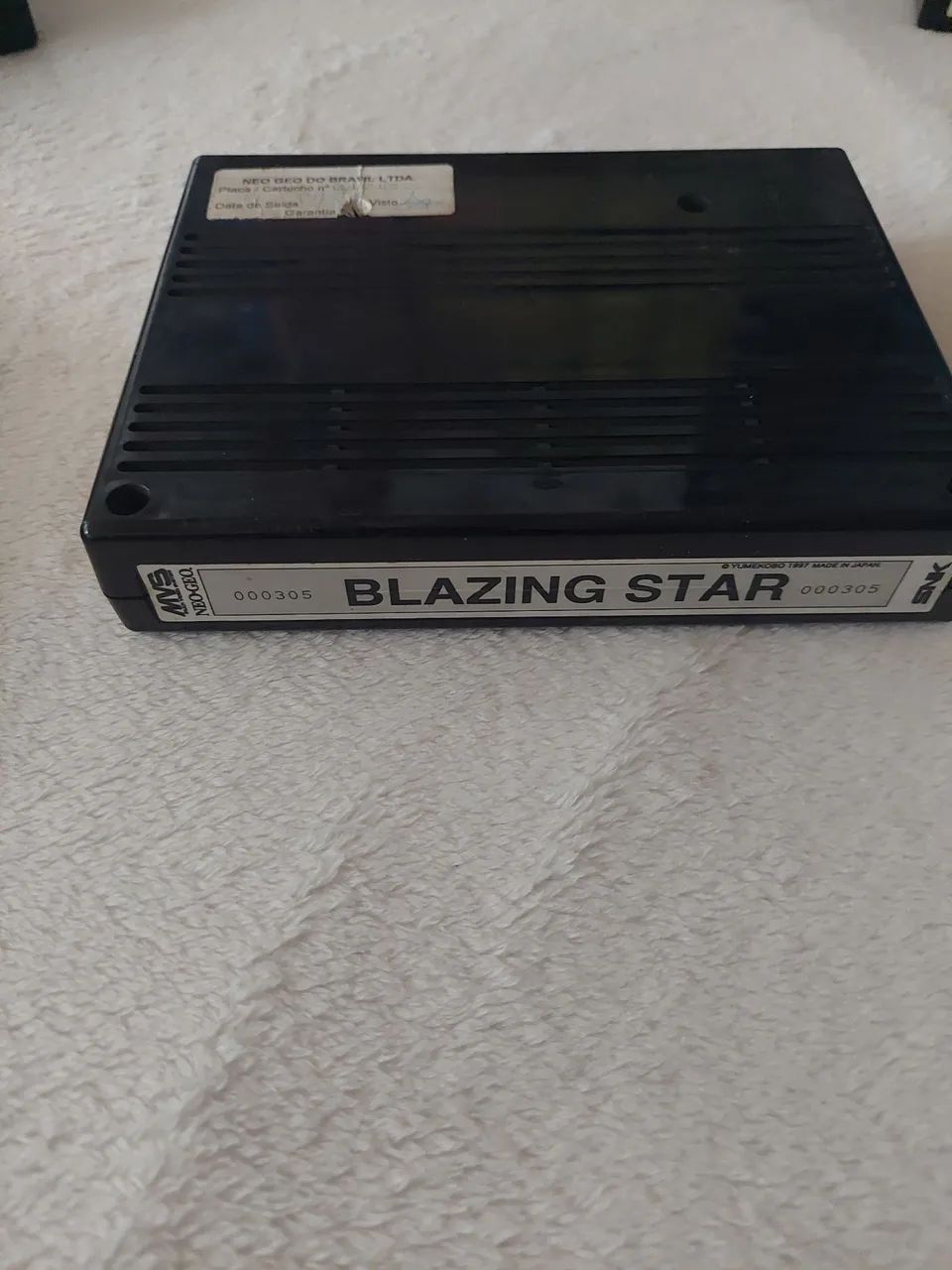 Used Blazing Star Arcade Game MVS Cartridge SNK NEOGEO Yume Koubou Shooting