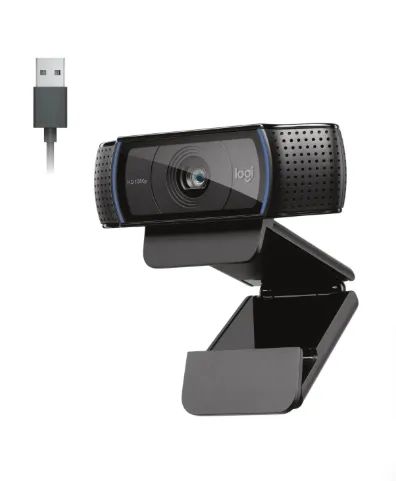 Webcam Full Hd Logitech C920s Com Microfone Embutido, Proteção De Privacidade, Widescreen 