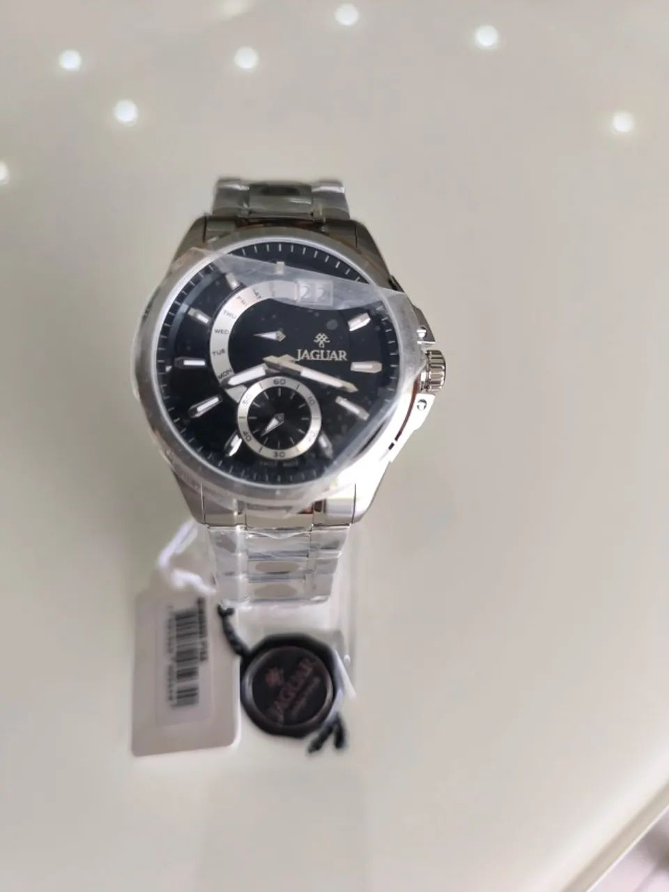 Relógio Jaguar Suíço Swiss Made Aço 44mm Novo Original