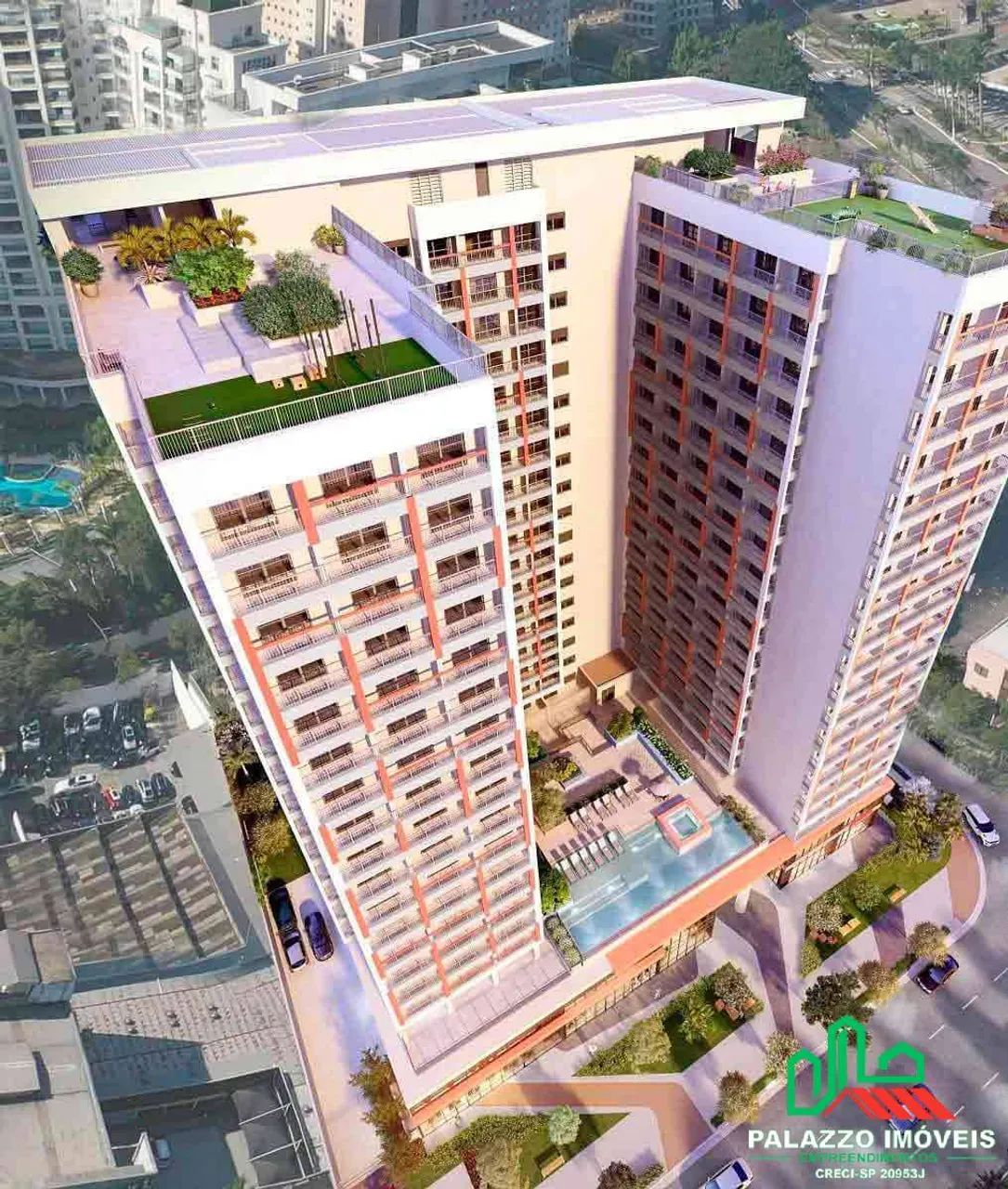APARTAMENTO STÚDIO 24,00M2 PRONTO COM LAZER E SERVIÇOS ZONA SUL BROOKLIN