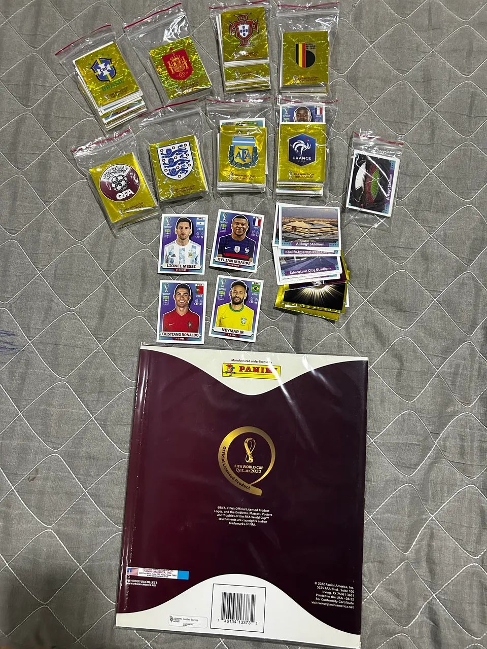 Kit Set Completo Copa 2022 Borda Branca EUA - Foto 2