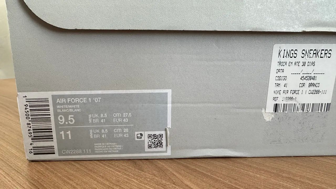 tenis nike air force 1 branco 41  - Foto 4