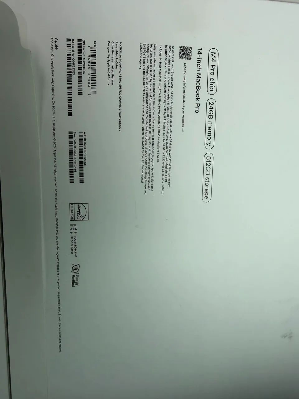 Macbook M4 pro, 24gb 512ssd, 14 polegadas, nunca usado!  - Foto 4