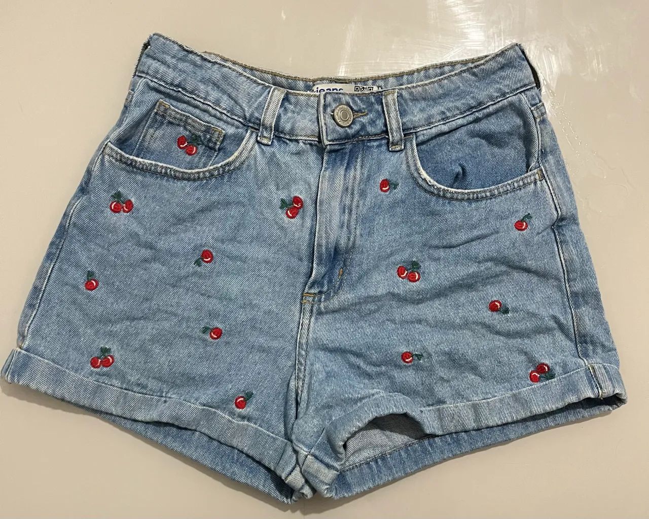 short jeans feminino usado - Foto 2