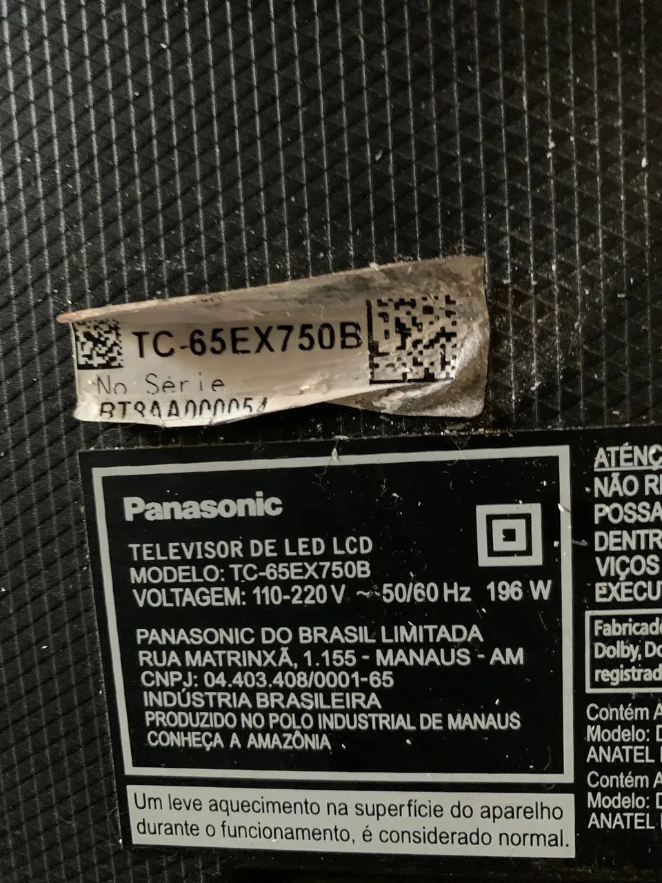 Televisor Panasonic 65 polegadas problema de tela  - Foto 2