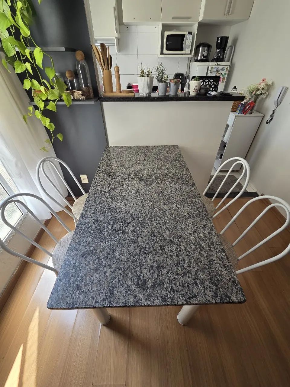 Mesa granito 4 lugares (ótimo estado) - Foto 3