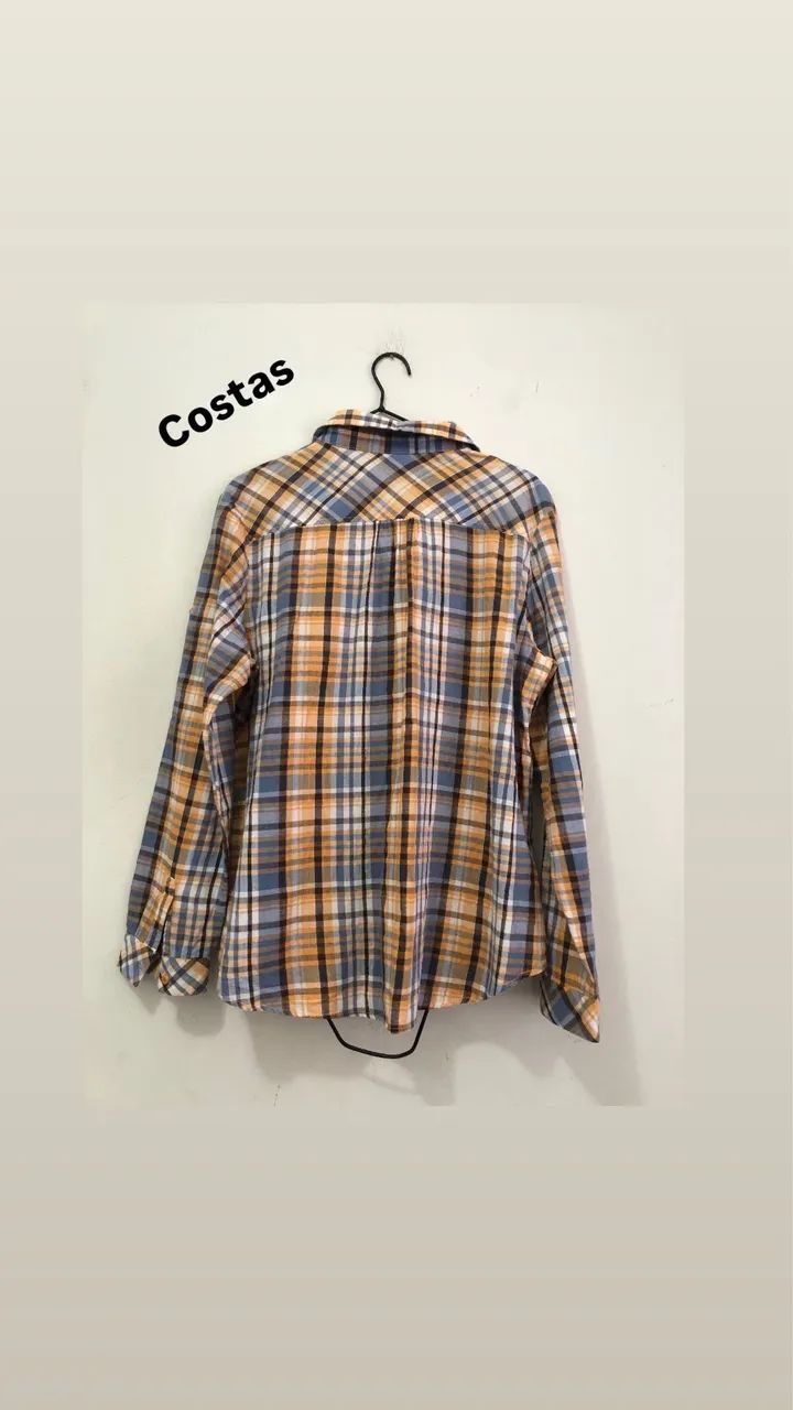Camisa feminina xadrez tamanho M - Foto 2