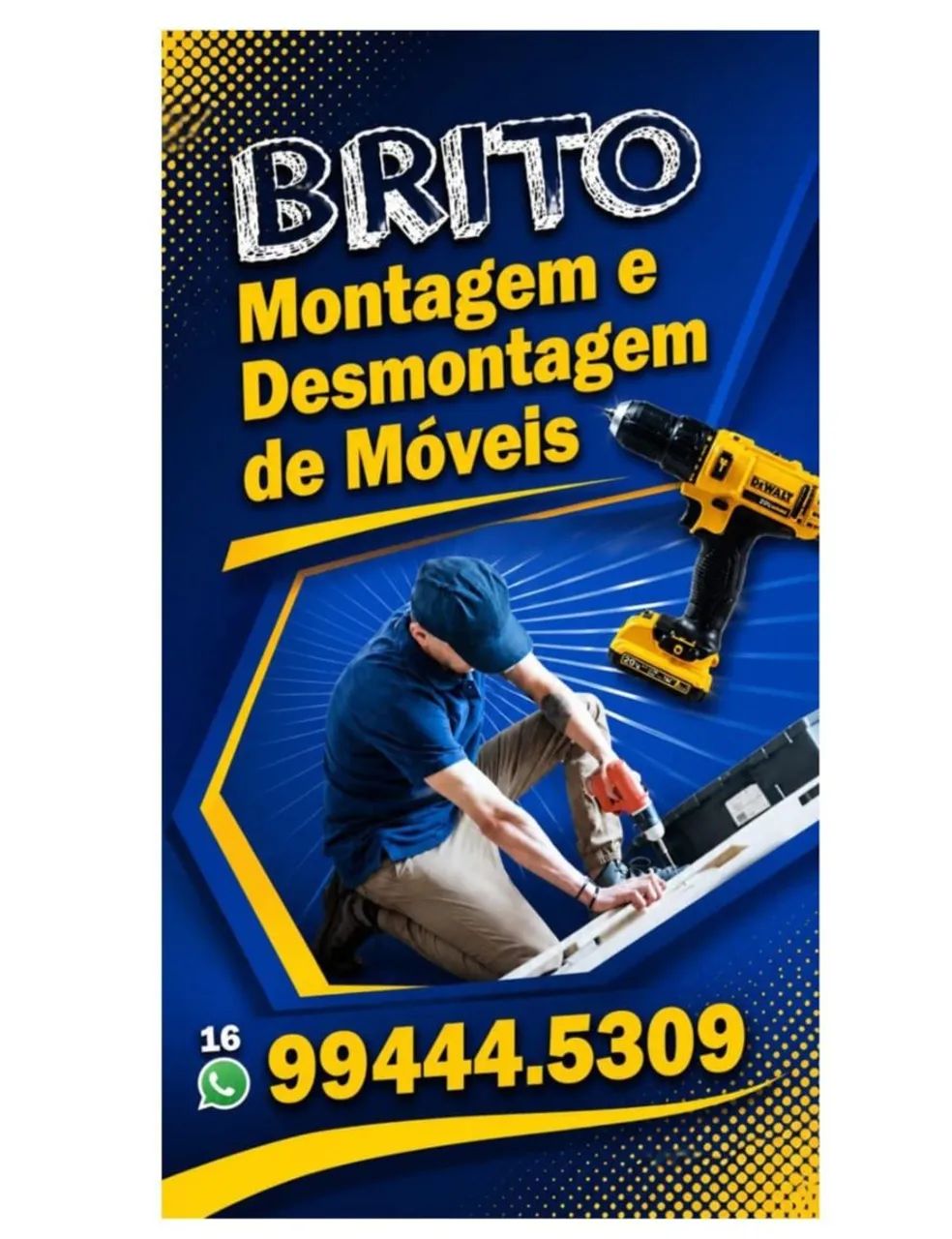 Montagem e desmontagem de móveis. 