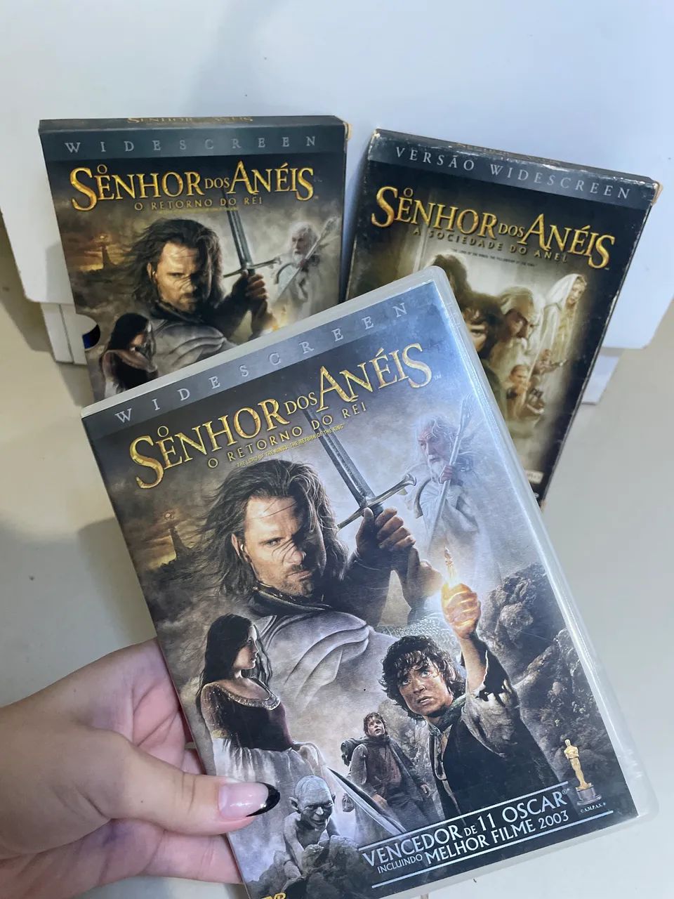 DVD O Senhor dos Anéis (Sociedade do Anel + Retorno do Rei) Originais - Clássicos - Foto 3