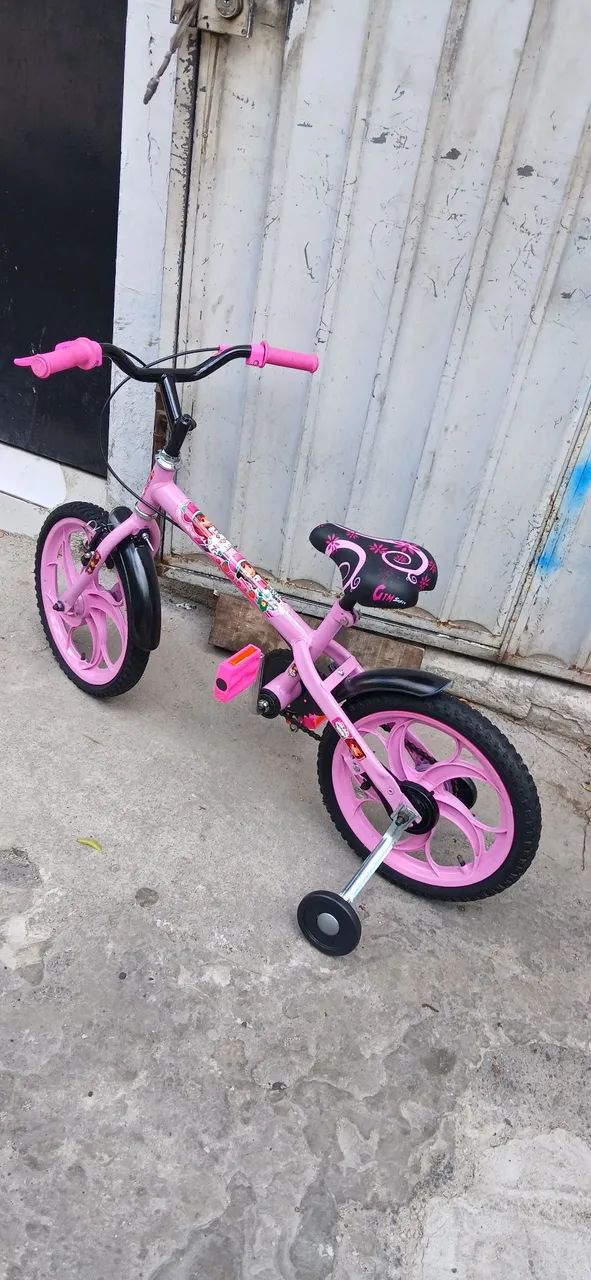 Bicicleta aro 16 cor rosa  - Foto 3
