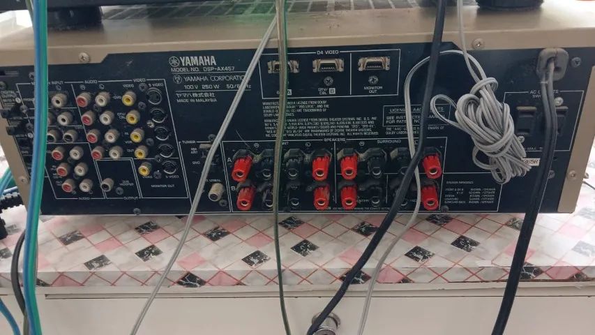 receiver yamaha modelo dsp-ax457 - com controle - Foto 3