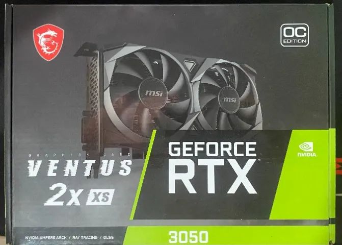 Placa de vídeo GEFORCE MSI RTX 3050 VENTUS 2X 8GB OC