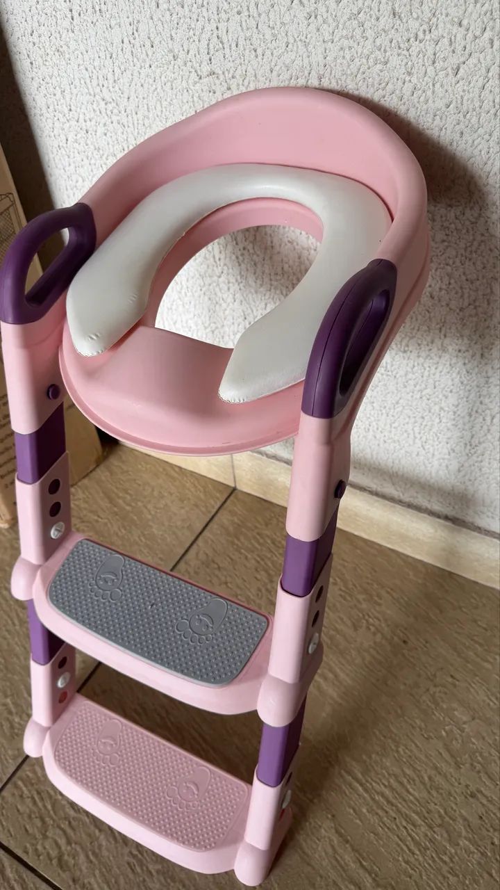Redutor de Sanitario com Escada Infantil - Assento Acolchoado e Antiderrapante - Foto 3