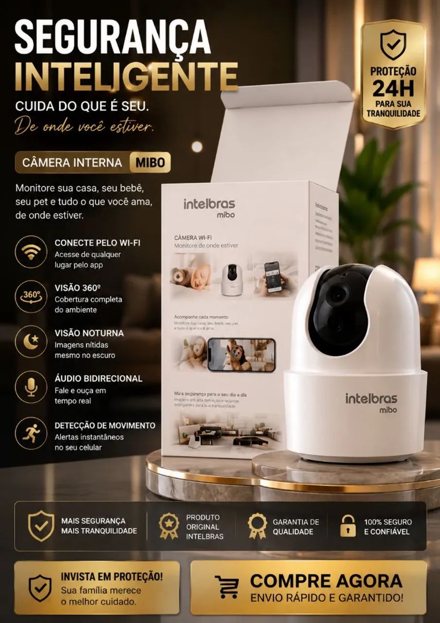 Camera intelbras  Proteção Inteligente com Qualidade Intelbras