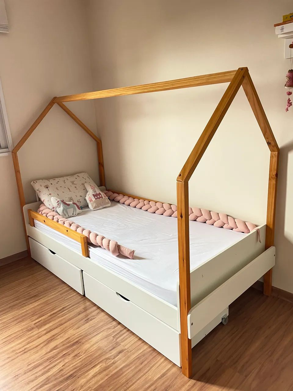 CAMA CASINHA SOLTEIRO + KIT COMPLETO