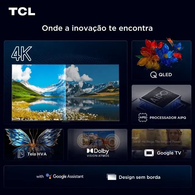 TV SMART 55 POLEGADAS TCL 55P7K - PRODUTO NOVO COM GARANTIA - Foto 3