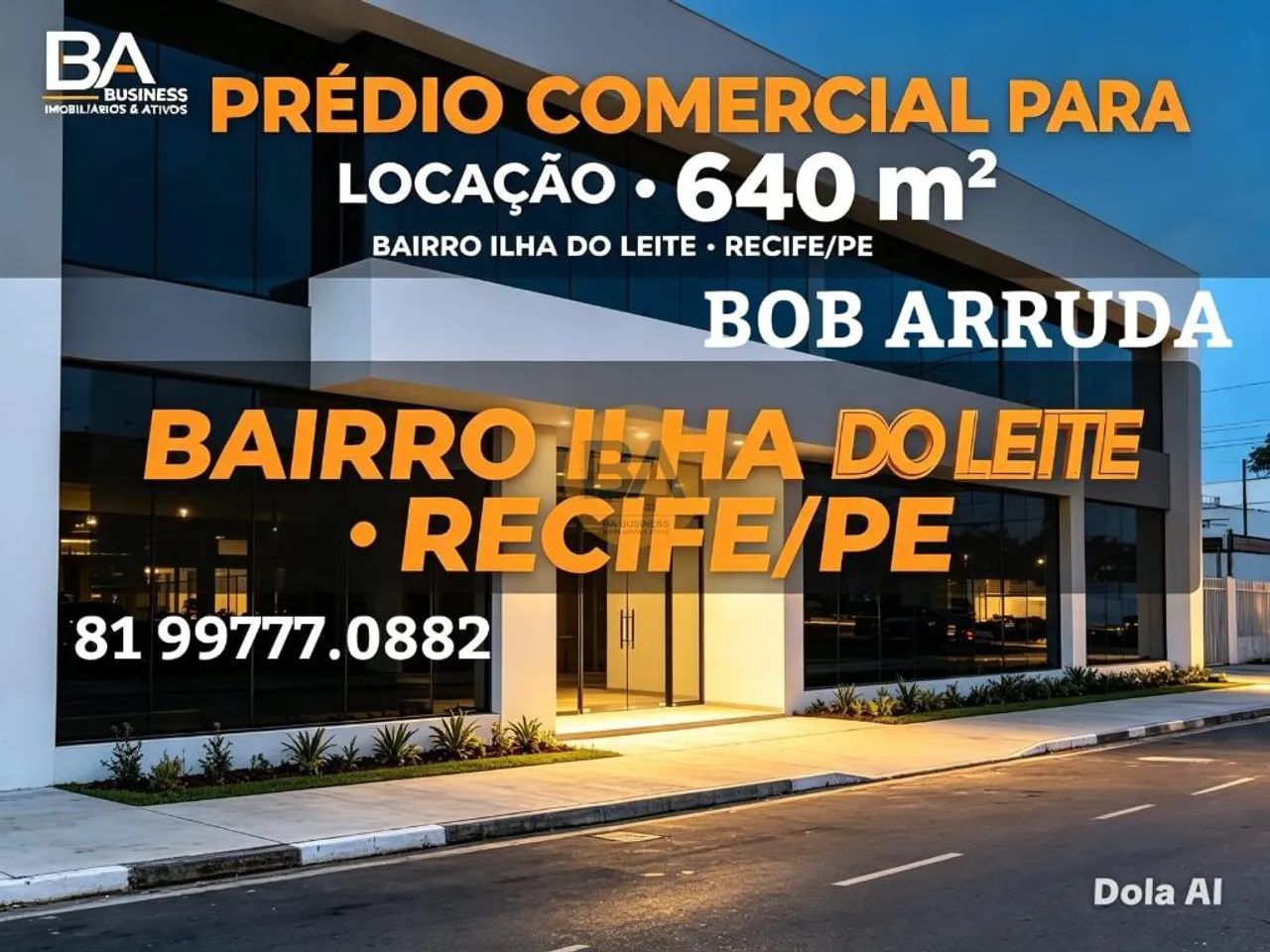 PRÉDIO COMERCIAL NA ILHA DO LEITE