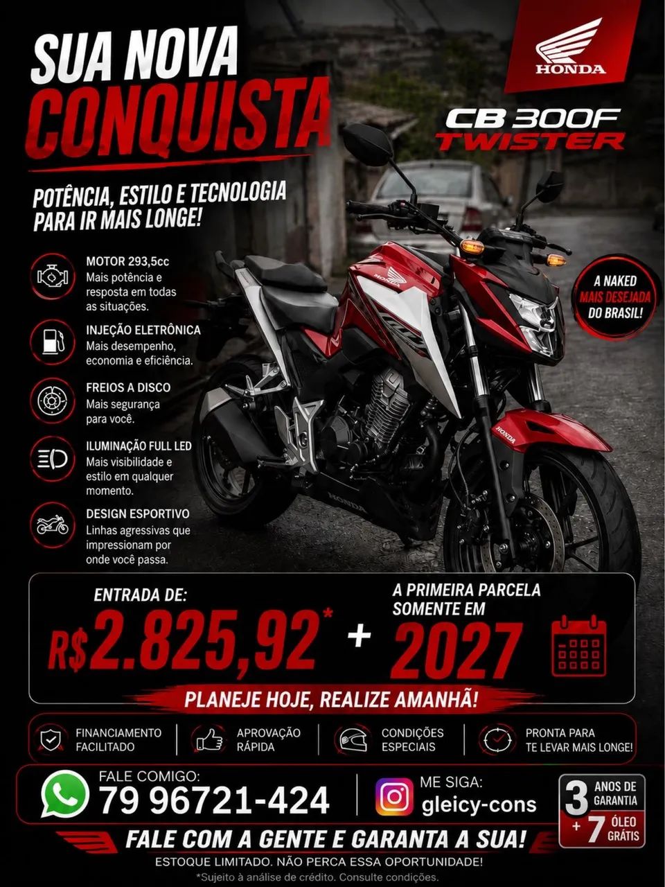 Compre a sua CB 300, zero, mais informações *24 - Foto 2