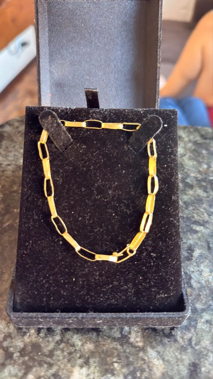 Pulseira de ouro 18 5,5g - Foto 3