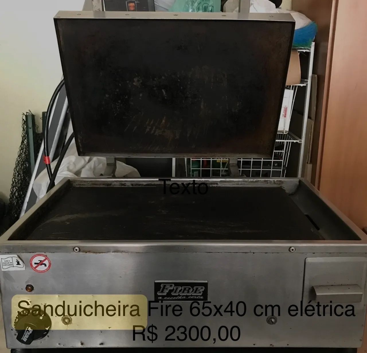 Sanduicheira industrial Fire 220v  - Foto 4