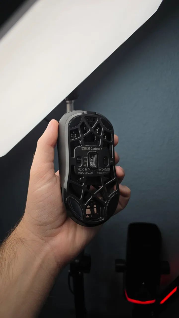 MOUSE EPOMAKER CarbonX mouse de carbono com dangle 8k de pollient  - Foto 3