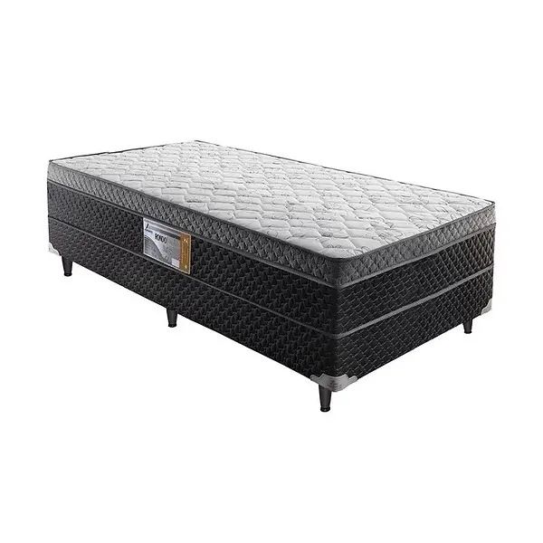 Cama Box Solteiro D33 Rondomoveis Cinza - Entrega Rápida! 