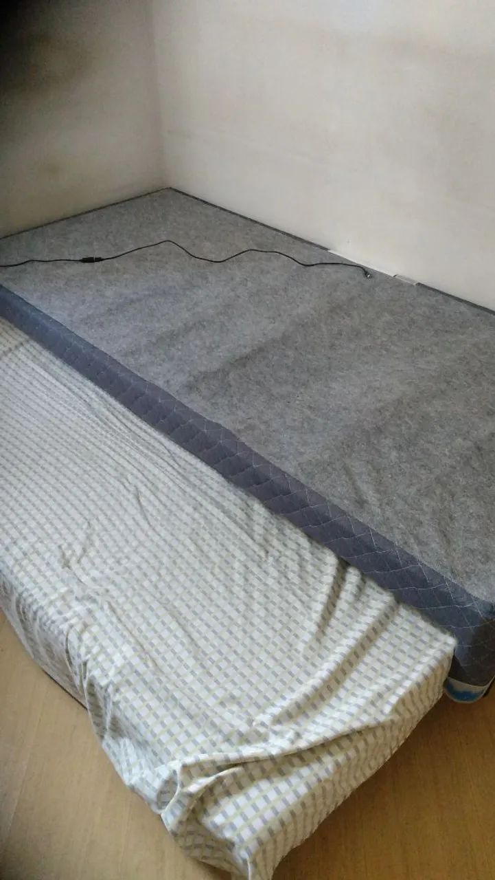Cama box solteiro com cama auxiliar