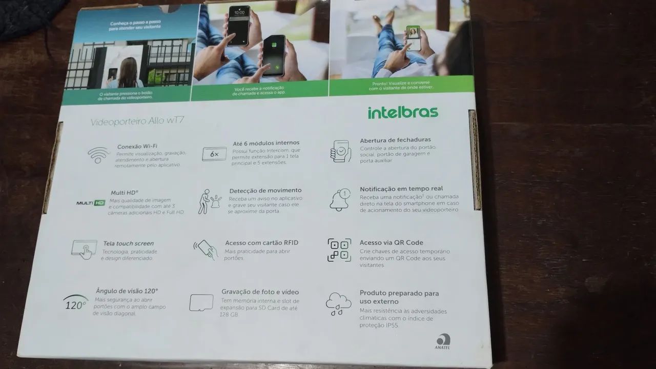Vídeo porteiro Allo wT7 INTELBRAS NOVO - Foto 2