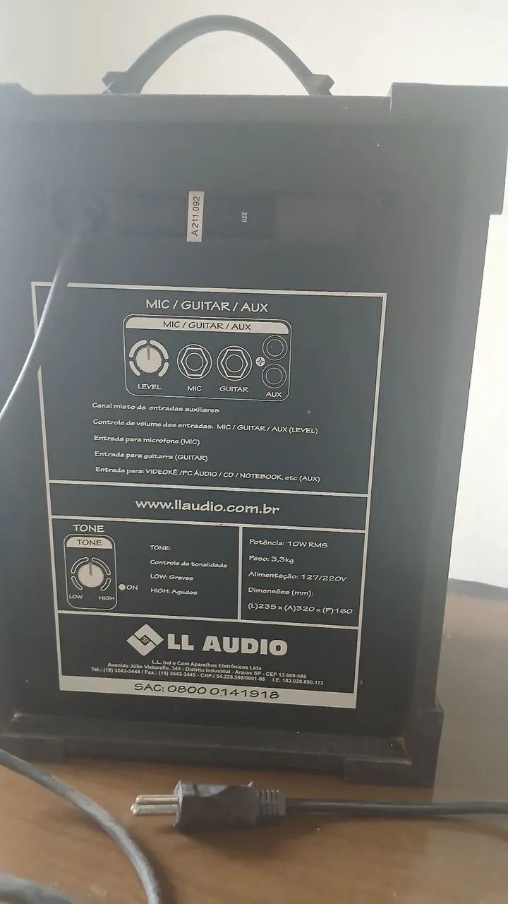 caixa amplificada multiuso LL Audio LX 40.  - Foto 4