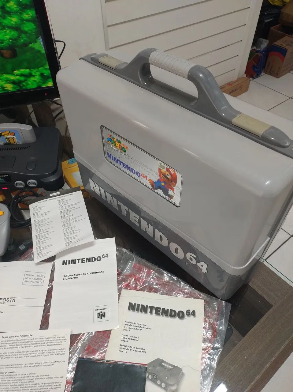 Nintendo 64 na maleta com serial batendo - Foto 5